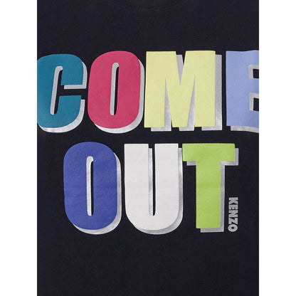 T-Shirt by Kenzo for men in cotton black features a plush silhouette, showcasing a sophisticated and for a truly plush finish.