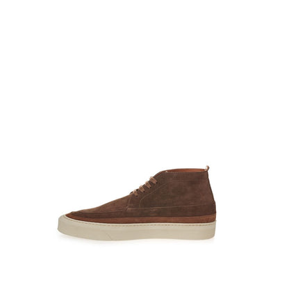 Sneakers by Lardini for men in suede leather brown features an timeless silhouette from the Men's Fashion Suede Leather Sneakers collection, showcasing a signature fashion style with an timeless finish.