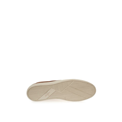 Sneakers by Lardini for men in suede leather brown presents a on trend silhouette from the Men's Fashion Suede Leather Sneakers collection, showcasing a on trend fashion style for an elevated aesthetic.