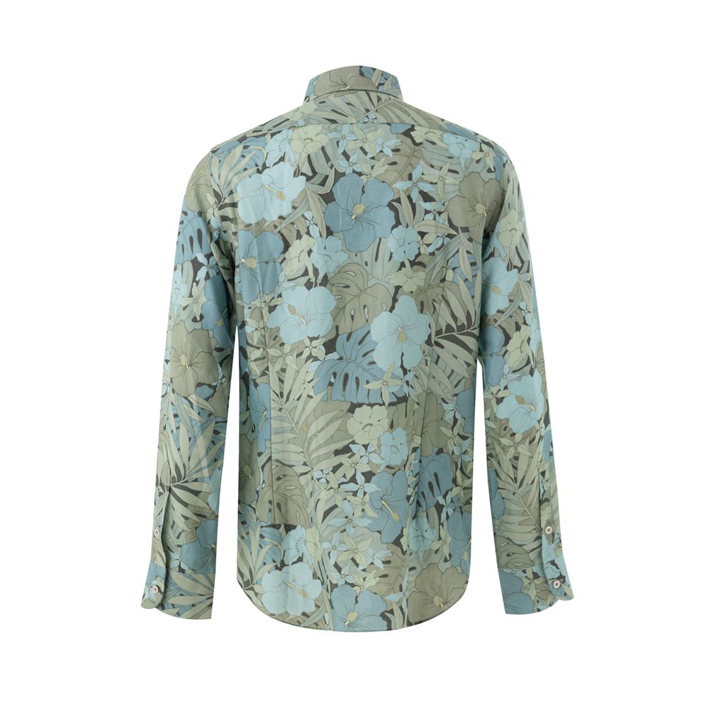 Shirt by Tom Ford for men in lyocell light-blue, multicolor, floral & print features an polished silhouette, showcasing a sophisticated and detail for a truly polished finish.