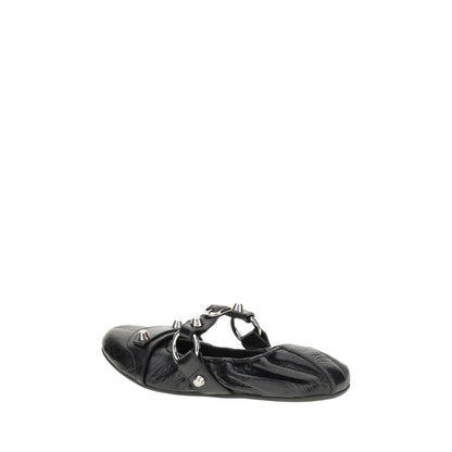 Pumps Heels by Balenciaga for women in lambskin leather black & silver features a effortless chic silhouette, showcasing the City Women's Lambskin Leather Pumps Heels design with a effortless chic and for a effortless chic finish.