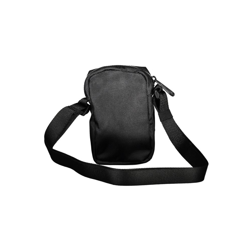 Shoulder Bag by Calvin Klein for men in polyester & polyethylene black features a stately silhouette, showcasing a secure zipper, ample external-pockets, and stately shoulder-strap & adjustable-strap for a stately finish.