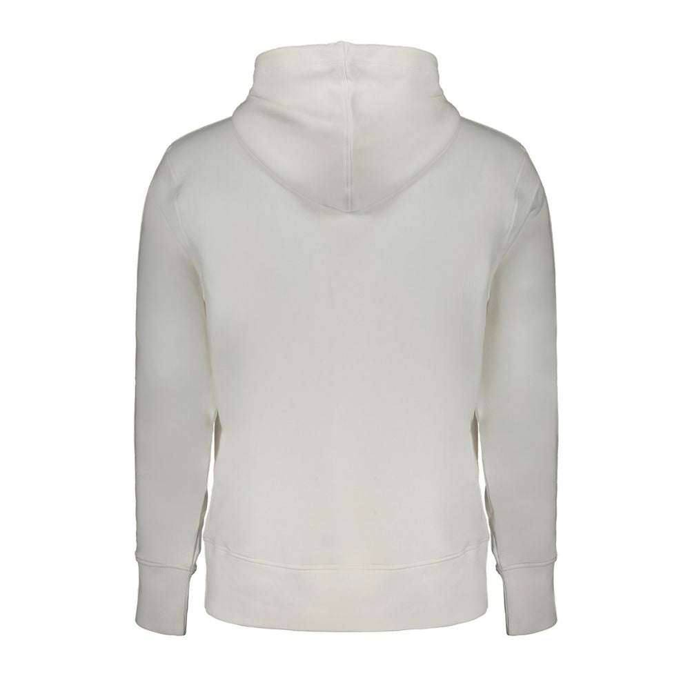 Hooded Sweatshirt Hoodie by Calvin Klein for men in cotton white features an luminous silhouette, showcasing a sophisticated and for a truly luminous look.