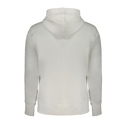 Hooded Sweatshirt Hoodie by Calvin Klein for men in cotton white features an luminous silhouette, showcasing a sophisticated and for a truly luminous look.