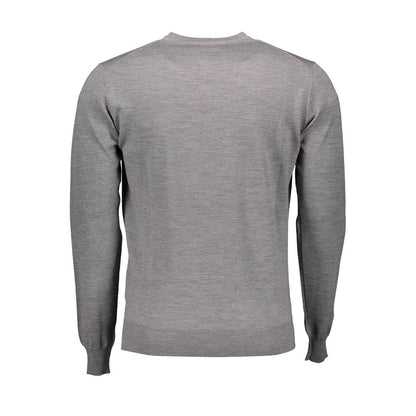 Sweater by Harmont & Blaine for men in wool canvas gray showcases a downtown chic silhouette, artfully finished with a downtown chic and for a sophisticated, high-end look.