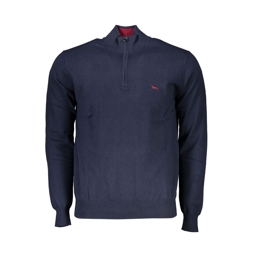 Sweater by Harmont & Blaine for men in cotton blue features an polished silhouette, showcasing refined and a sophisticated for a truly polished finish.