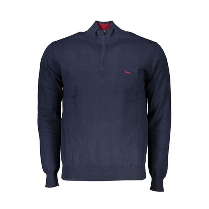Sweater by Harmont & Blaine for men in cotton blue features an polished silhouette, showcasing refined and a sophisticated for a truly polished finish.