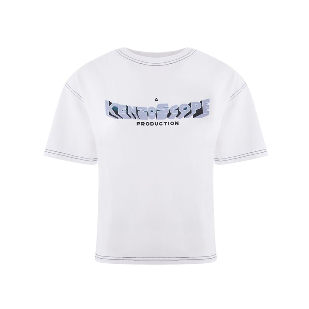 T-Shirt by Kenzo for women in cotton white features an on trend silhouette, perfectly showcasing a on trend and for an elevated aesthetic.