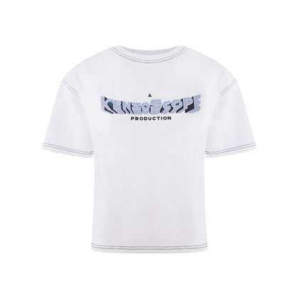 T-Shirt by Kenzo for women in cotton white features an on trend silhouette, perfectly showcasing a on trend and for an elevated aesthetic.