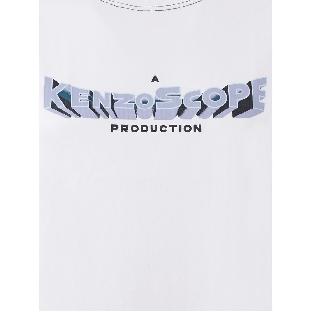T-Shirt by Kenzo for women in cotton white showcases a unassuming silhouette, artfully detailed with a refined and unassuming for a sophisticated, contemporary look.