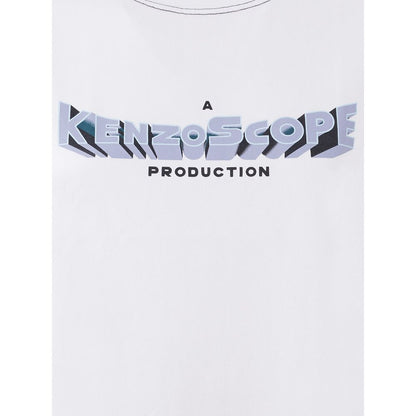 T-Shirt by Kenzo for women in cotton white showcases a unassuming silhouette, artfully detailed with a refined and unassuming for a sophisticated, contemporary look.