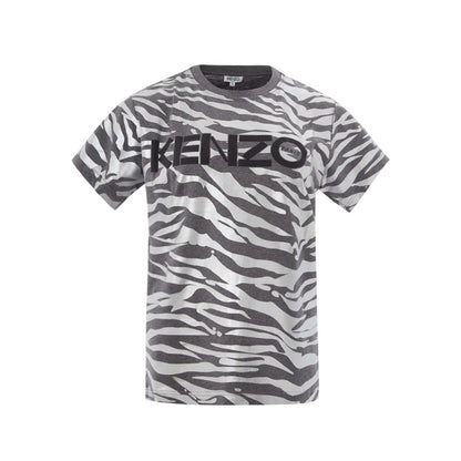 T-Shirt by Kenzo for women in cotton multicolor & print features an on trend silhouette, perfectly showcasing a on trend short-sleeve and round neckline for an elevated aesthetic.