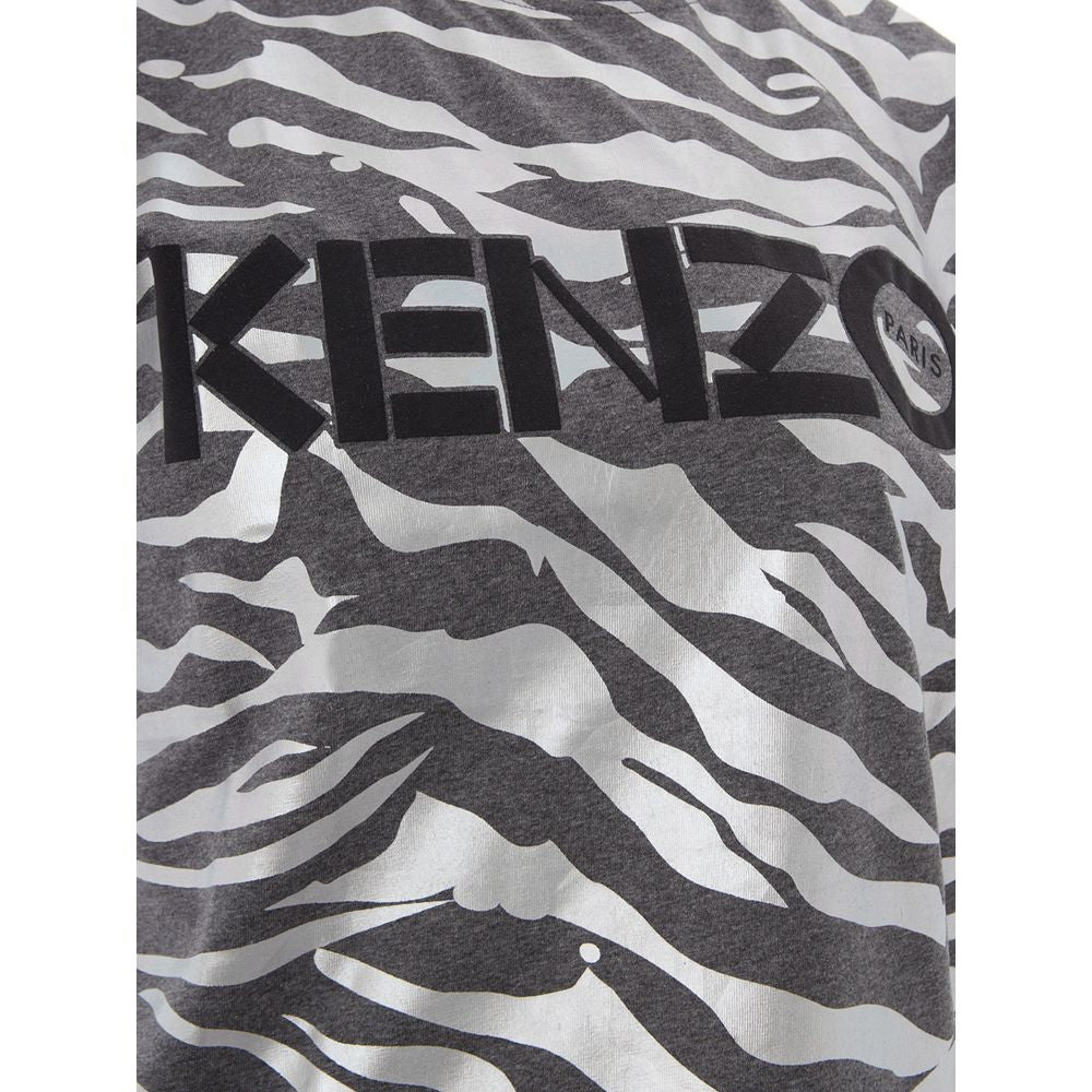 T-Shirt by Kenzo for women in cotton multicolor & print showcases a chic silhouette, artfully detailed with a chic round neckline and for a chic finish.