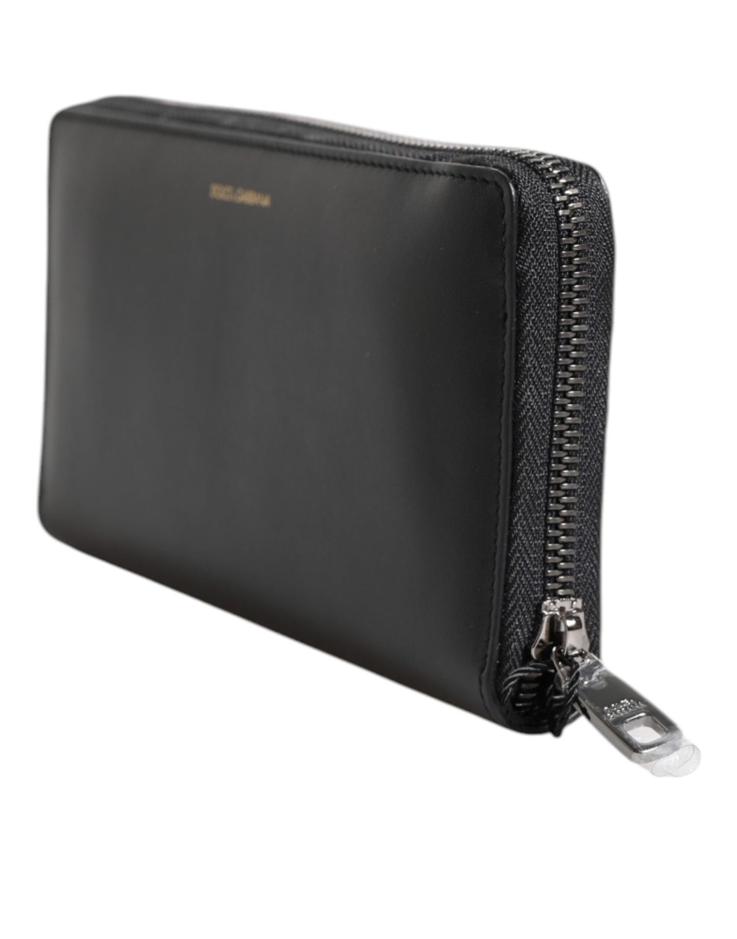 Cardholder Wallet by Dolce & Gabbana for men in exotic leather black & blue showcases a discerning silhouette, artfully capturing the essence of Exotic Leather Cardholder Wallet with its functional card-organization coin-purse.