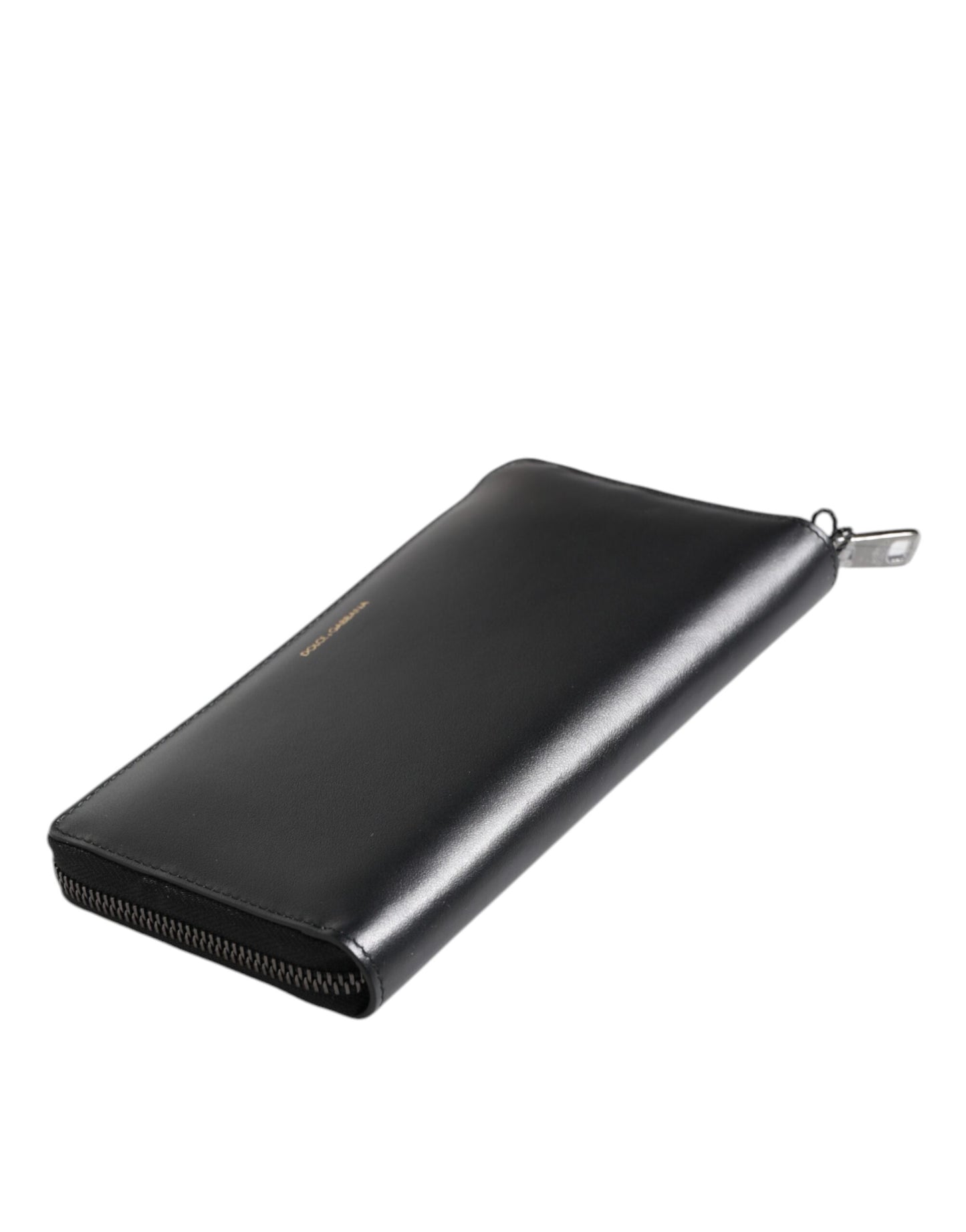 Cardholder Wallet by Dolce & Gabbana for men in exotic leather black & blue showcases a refined silhouette, artfully capturing the essence of the refined Exotic Leather Cardholder Wallet design with functional card-organization coin-purse.