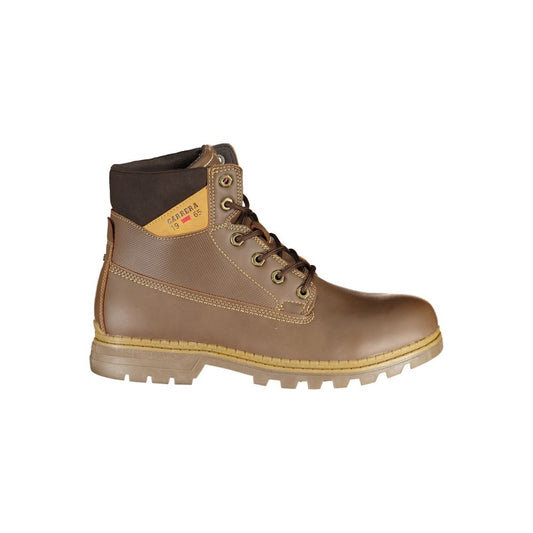 Lace-Up Boots by Carrera for men in polyester & polyethylene brown features an performance-driven Men's Polyester & Polyethylene Lace-Up Boots silhouette, defined by a sophisticated and a performance-driven .