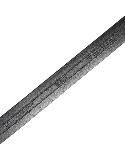 Dolce & Gabbana Calfskin Leather Belt - Black Bronze Burgundy
