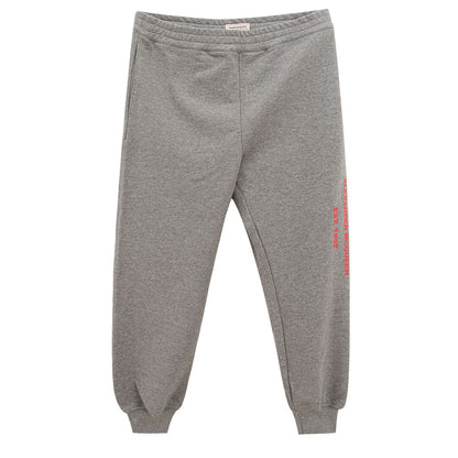 Trousers by Alexander McQueen for women in stretch cotton gray features an on trend silhouette, showcasing a sophisticated with a long and for an on trend finish.
