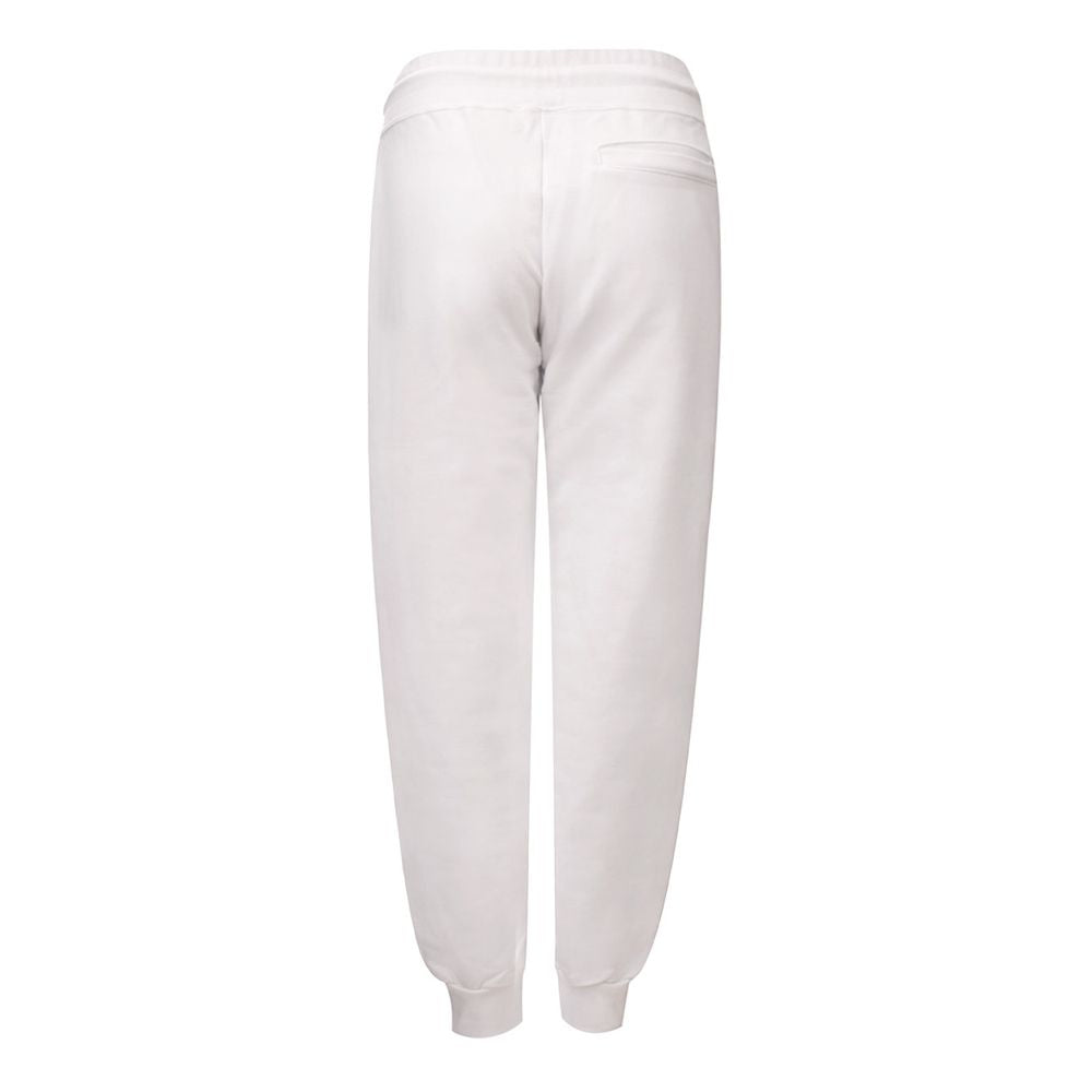 Jogger Sweatpants by GCDS for women in cotton white features an kinetic relaxed-fit and long with a , showcasing high-performance for an kinetic look.