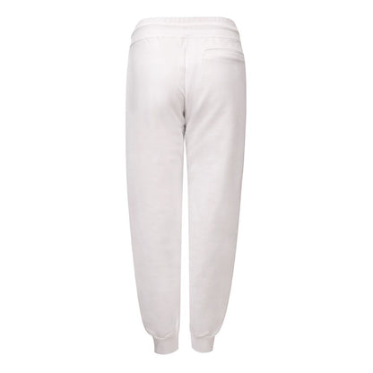 Jogger Sweatpants by GCDS for women in cotton white features an kinetic relaxed-fit and long with a , showcasing high-performance for an kinetic look.