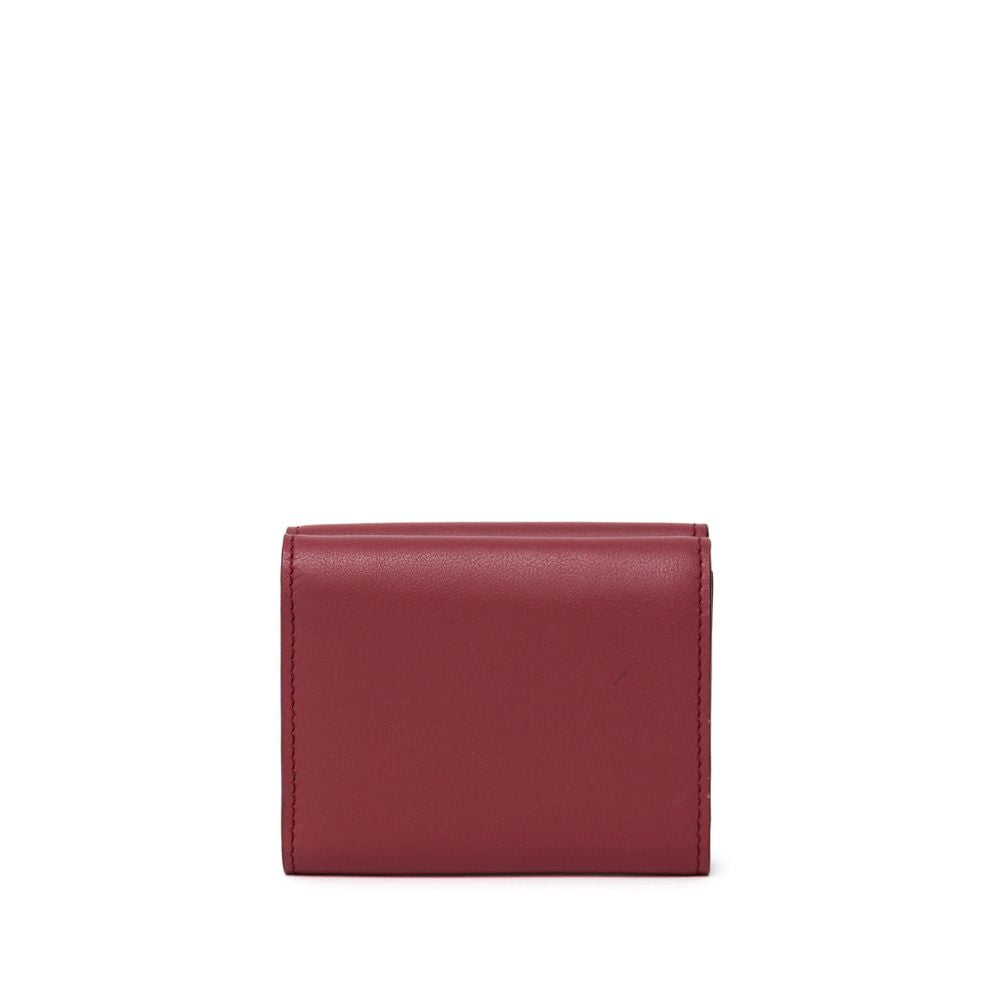 Wallet by Dolce & Gabbana for men in calfskin leather red & print showcases a discerning silhouette, artfully capturing the essence of Calfskin Leather Wallet with its functional coin-purse.