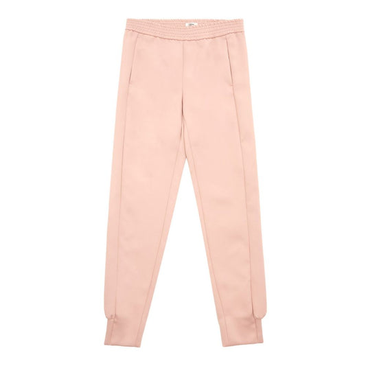 Trousers by Lardini for women in polyester pink presents a perennial silhouette, meticulously tailored with a cut, long finish, and an elegant .