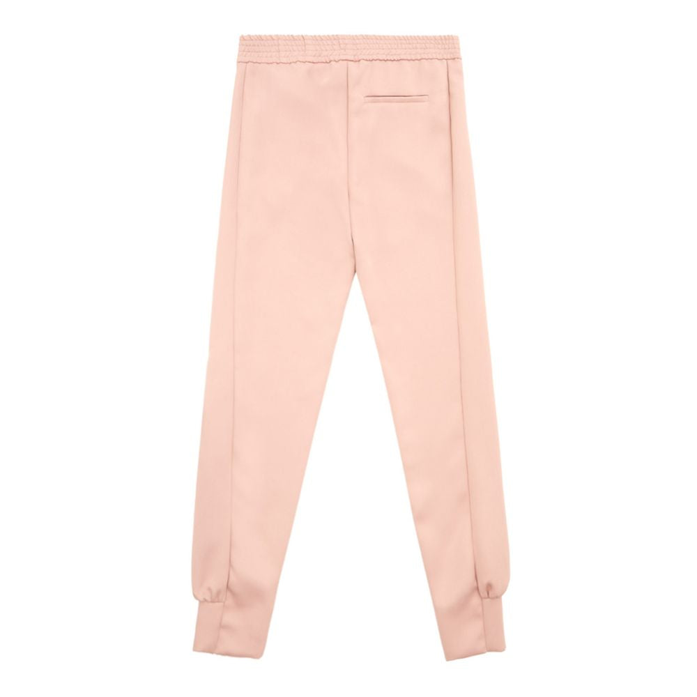 Trousers by Lardini for women in polyester pink features an on trend silhouette, showcasing a sophisticated with a long and for an on trend finish.