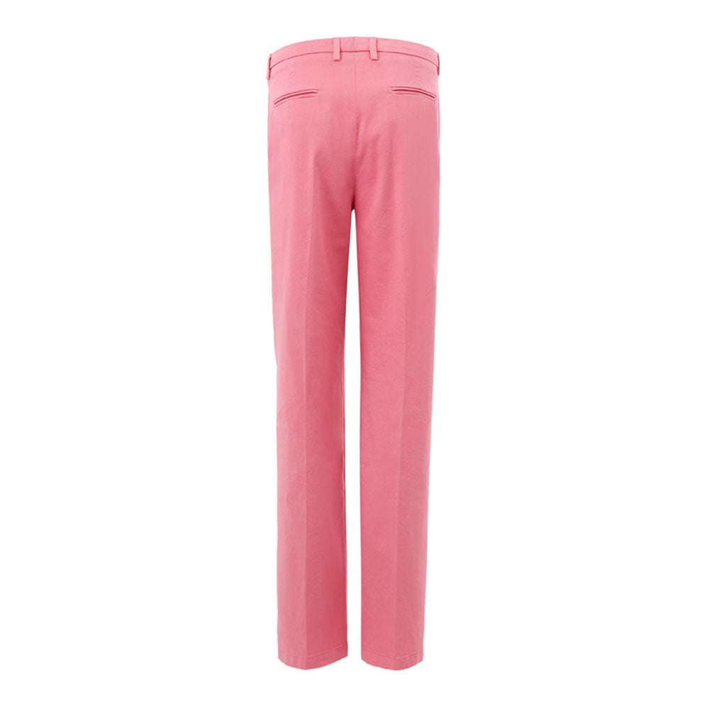 Trousers by Lardini for women in cotton pink features a tailored silhouette with a tailored , defined by its long and a sophisticated .