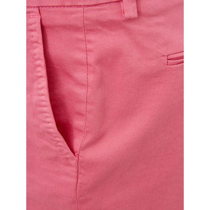 Trousers by Lardini for women in cotton pink presents a perennial silhouette, meticulously tailored with a cut, long finish, and an elegant .