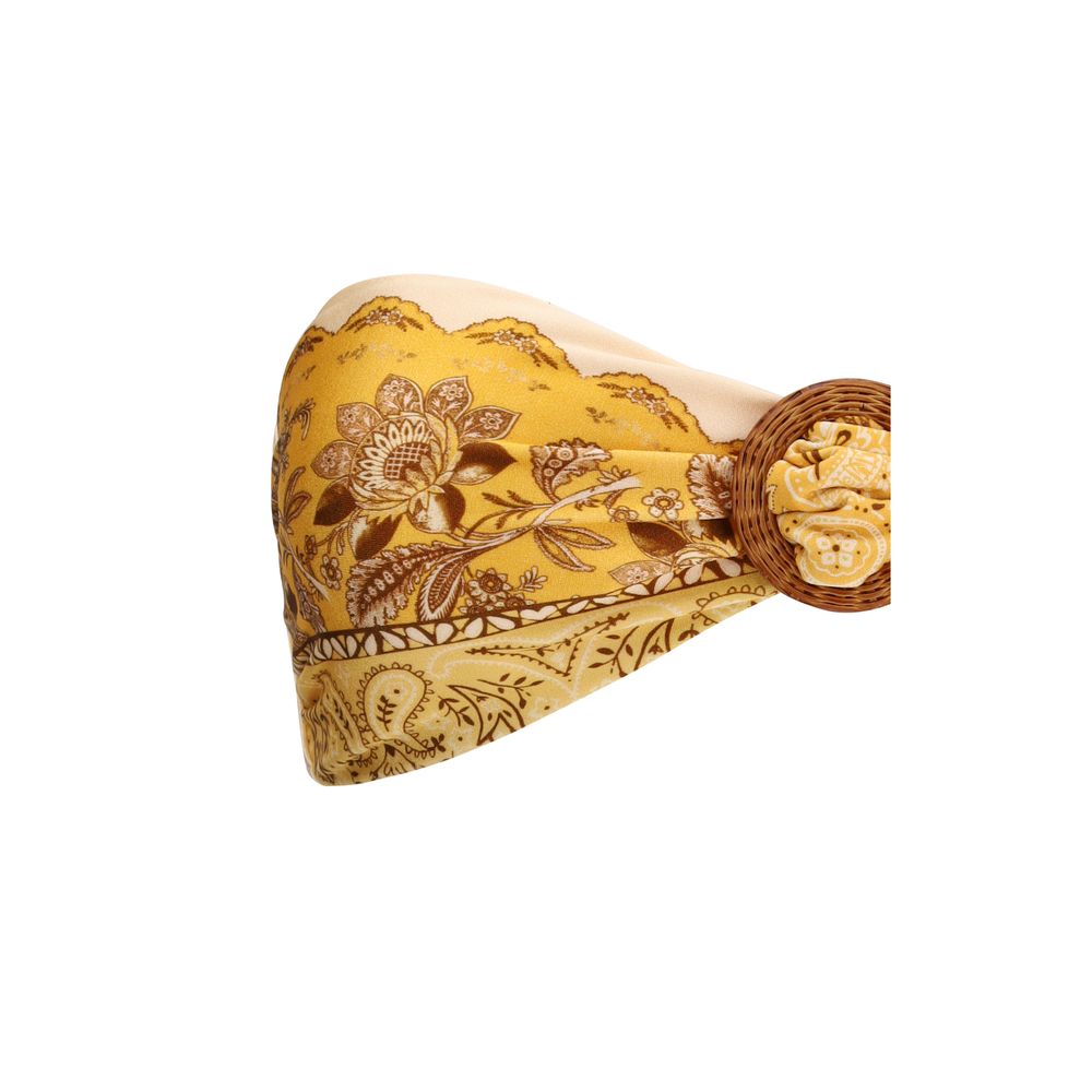 Swim Briefs by Zimmermann for women in bamboo & lycra yellow & patterned features a refined silhouette, showcasing the refined design of this Women's Bamboo & Lycra Swim Briefs with a refined fit.