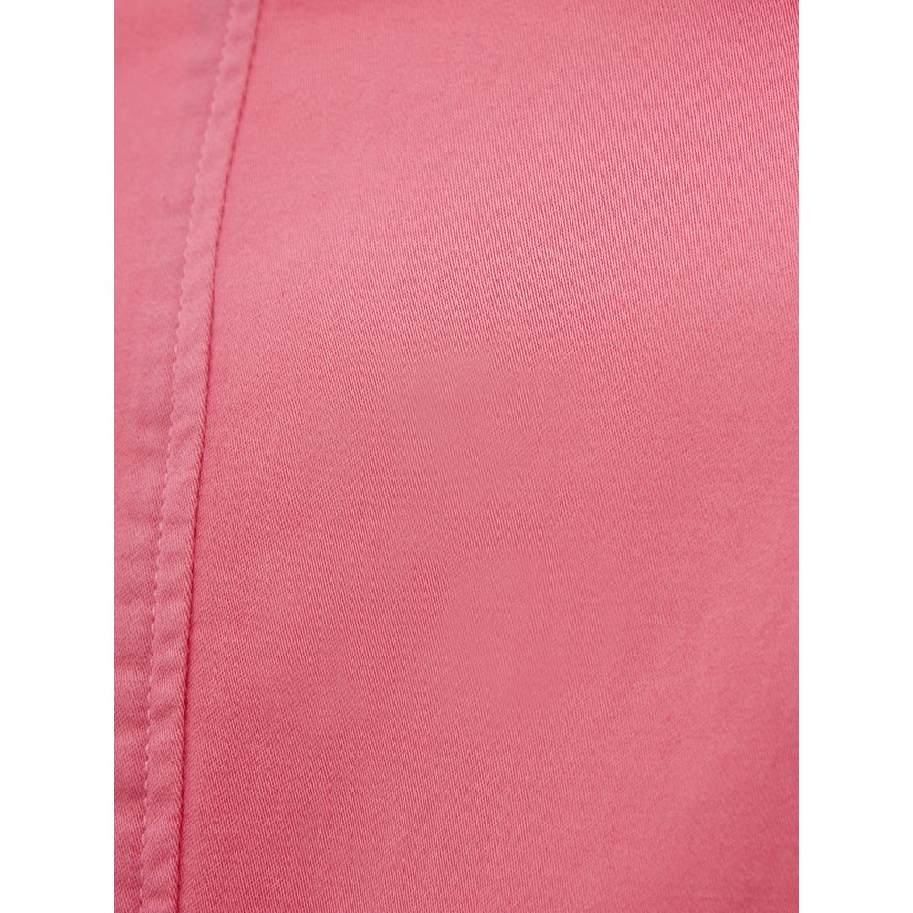 Vest by Lardini for women in cotton pink showcases a dynamic silhouette, perfectly balancing with a dynamic for a sophisticated, high-fashion look.