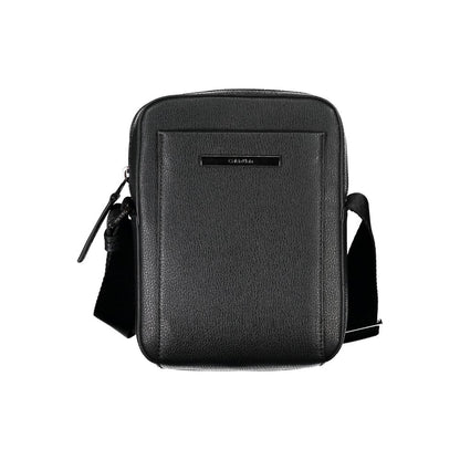 Shoulder Bag by Calvin Klein for men in polyester & polyethylene black features a statuesque silhouette, showcasing a secure zipper and statuesque external-pockets & internal-pockets with versatile shoulder-strap & adjustable-strap for a statuesque finish.