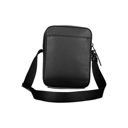 Shoulder Bag by Calvin Klein for men in polyester & polyethylene black features an effortlessly chic silhouette with a secure zipper, ample external-pockets & internal-pockets, and versatile shoulder-strap & adjustable-strap for effortlessly chic everyday luxury.