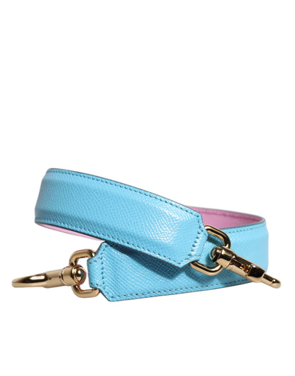 Shoulder Strap from Dolce & Gabbana for women in leather & metal light-blue, pink & silver features an on trend design from the Leather Metal Shoulder Strap collection, highlighting a premium look.