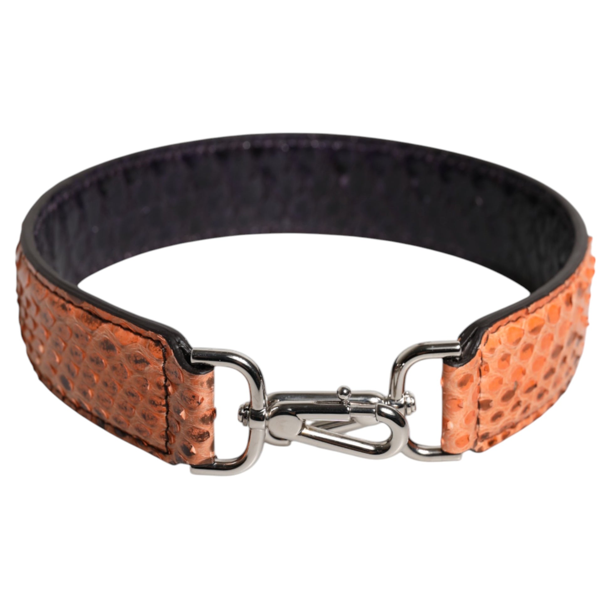 Shoulder Strap by Dolce & Gabbana for women in python leather beige, black & silver showcases a enviable design, perfect for elevating any ensemble as part of the Python Leather Shoulder Strap collection.