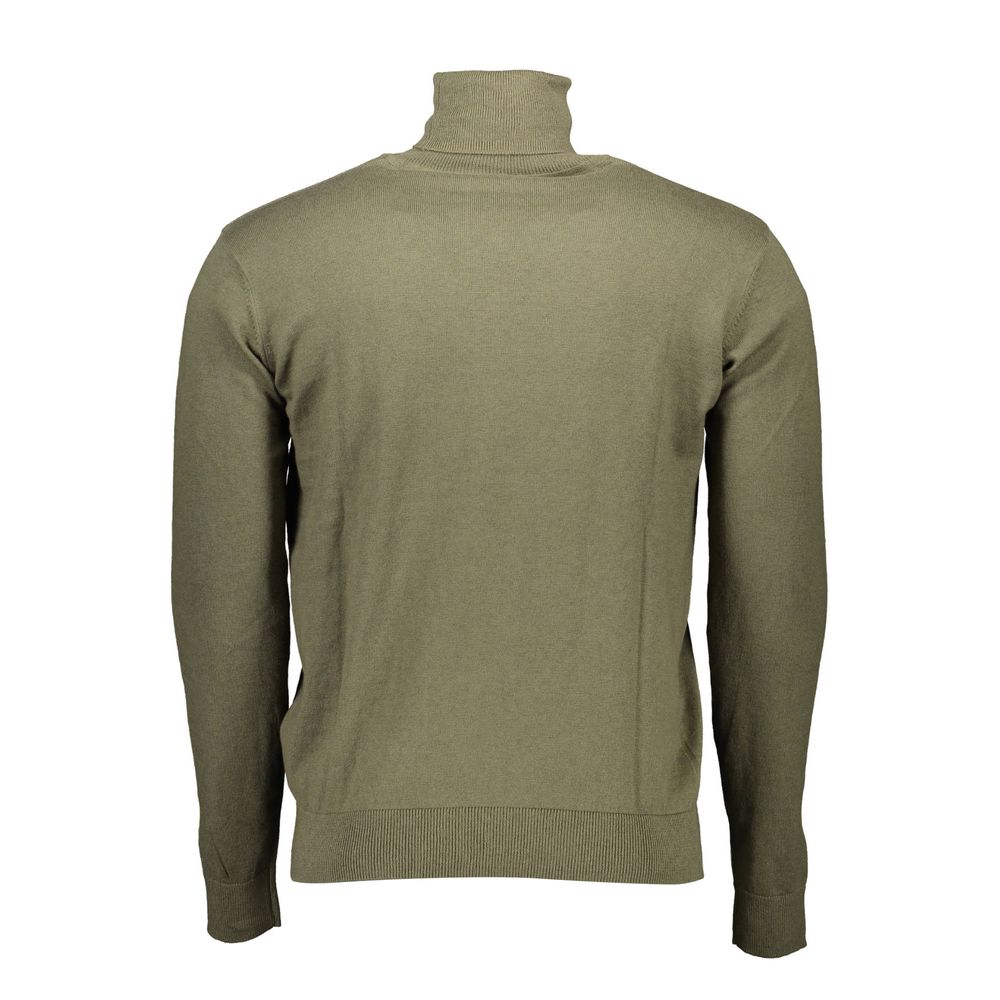 Sweater by U.S. POLO ASSN. for men in cashmere cotton blend green showcases an masterful silhouette, artfully detailed with a masterful and for a sophisticated, premium finish.
