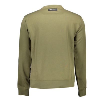 Sweatshirt Sweater by Plein Sport for men in cotton polyester canvas green showcases a discreet silhouette, finished with a discreet and for a discreet look.