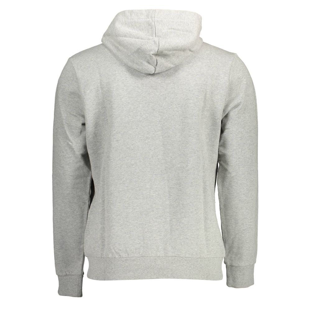 Hooded Sweatshirt by Napapijri for men in cotton gray presents a smart casual silhouette, featuring a smart casual and for a sophisticated look.