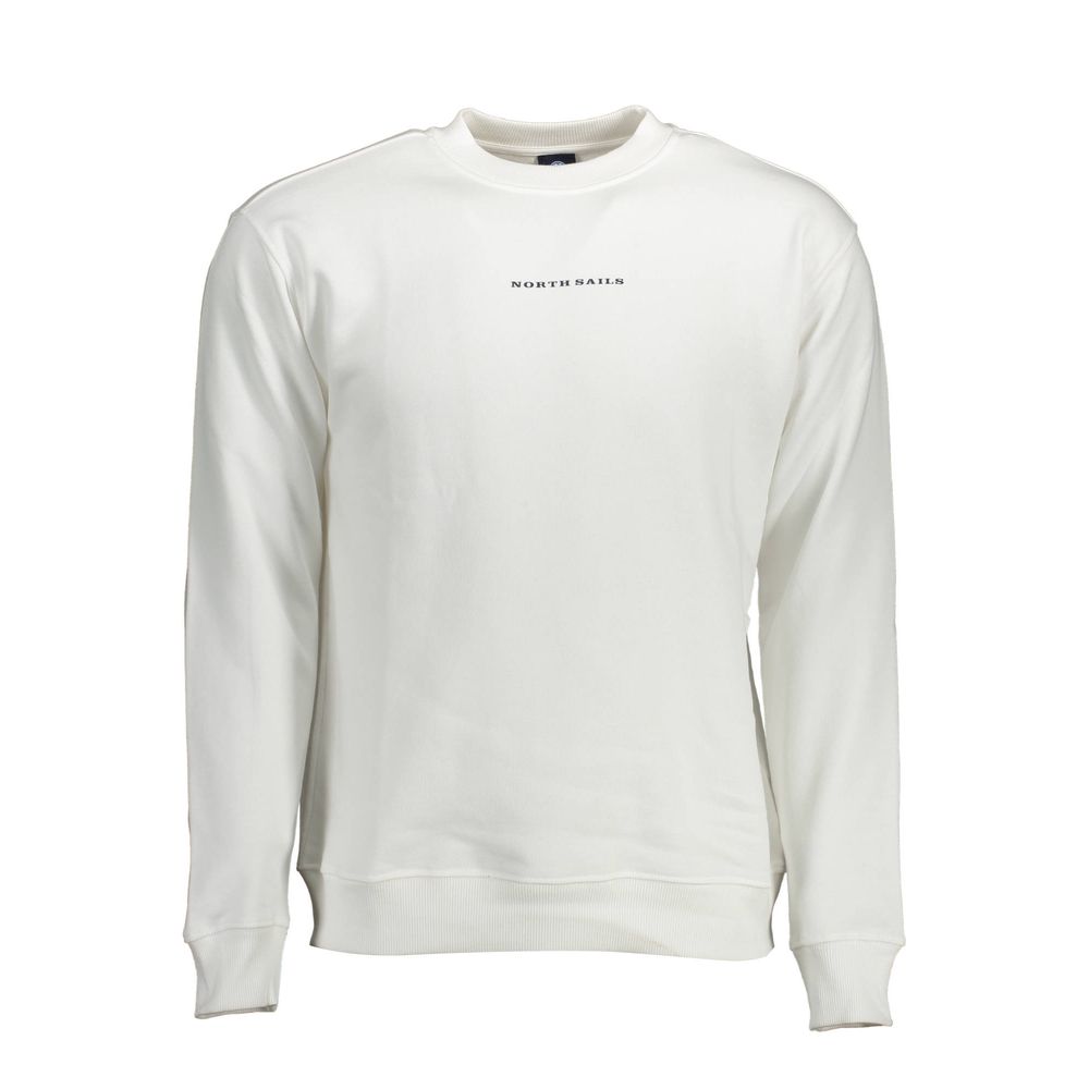 Sweatshirt Sweater by North Sails for men in cotton natural & white features an tactile silhouette, showcasing a sophisticated and tactile for a refined finish.