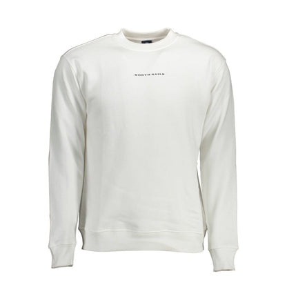 Sweatshirt Sweater by North Sails for men in cotton natural & white features an tactile silhouette, showcasing a sophisticated and tactile for a refined finish.