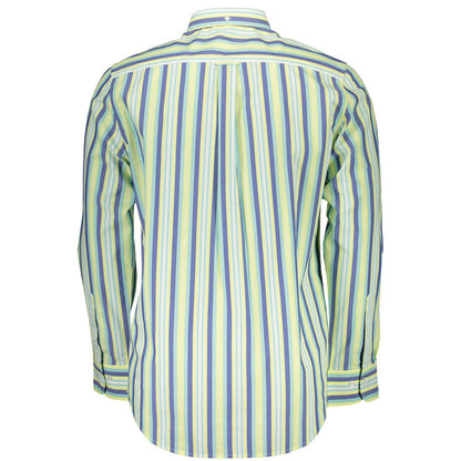Gant Men's Short-Sleeve Stretch Polyester Cotton Shirt - Yellow