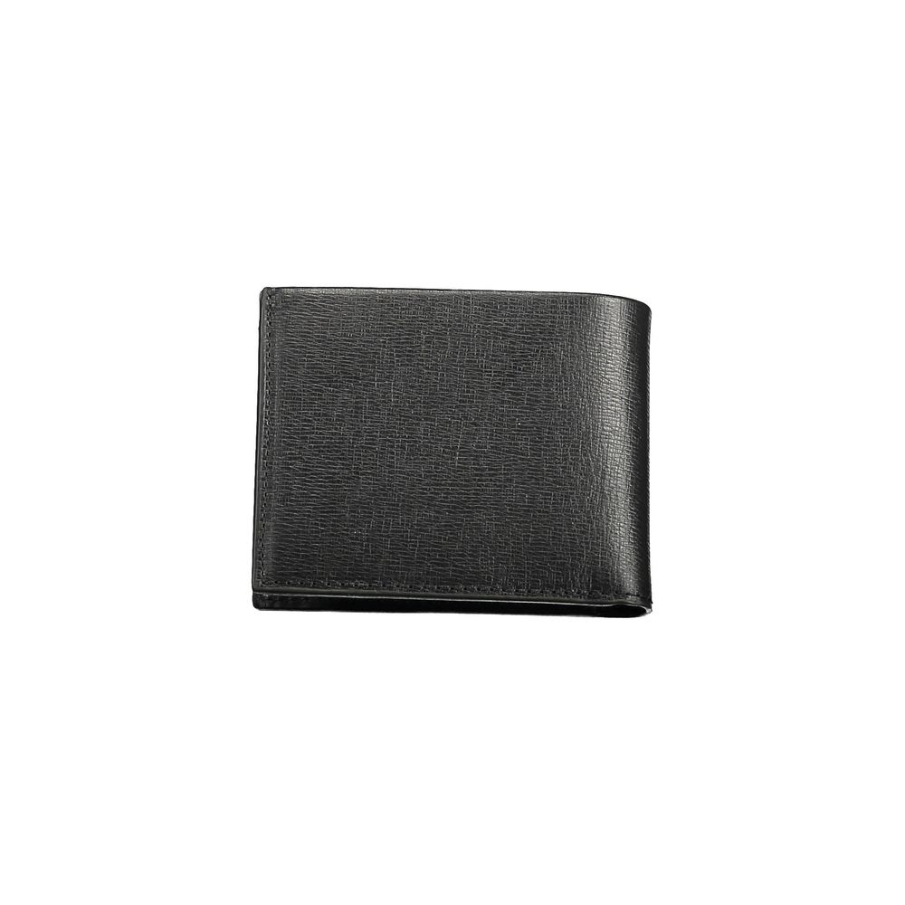 Cardholder Wallet by Calvin Klein for men in polyester & polyethylene black presents a streamlined silhouette, showcasing the sophisticated design of the Polyester & Polyethylene Cardholder Wallet collection with functional card-organization rfid-protection coin-purse.