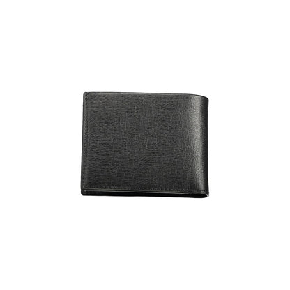 Cardholder Wallet by Calvin Klein for men in polyester & polyethylene black presents a streamlined silhouette, showcasing the sophisticated design of the Polyester & Polyethylene Cardholder Wallet collection with functional card-organization rfid-protection coin-purse.