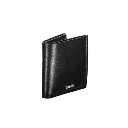 Cardholder Wallet by Calvin Klein for men in polyester & polyethylene black presents a architectural silhouette from the Polyester & Polyethylene Cardholder Wallet collection, showcasing architectural card-organization rfid-protection coin-purse for a architectural finish.
