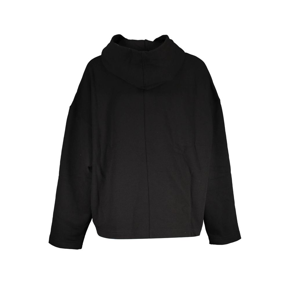 This Hooded Sweatshirt Sweater by Calvin Klein for women in cotton polyester black presents a understated silhouette, featuring a sophisticated and for a understated finish.