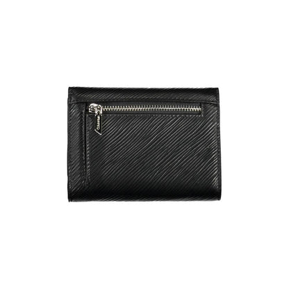 Cardholder Wallet by Calvin Klein for women in polyethylene faux leather black presents a refined silhouette, artfully capturing the essence of the Polyethylene Faux Leather Cardholder Wallet design with sophisticated card-organization compact-design rfid-protection coin-purse for a refined look.