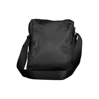 Shoulder Bag by Calvin Klein for men in polyester & polyethylene black features an effortlessly chic silhouette with a secure zipper, ample internal-pockets, and versatile shoulder-strap & adjustable-strap for effortlessly chic everyday luxury.