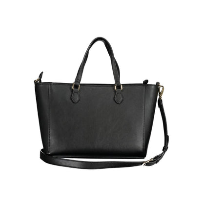 Tote Bag by Mario Valentino for women in polyurethane black features an metropolitan chic Polyurethane Tote Bag design with a secure zipper, metropolitan chic built-in-compartments & internal-pockets, and versatile shoulder-strap, adjustable-strap & detachable-strap for a metropolitan chic look.