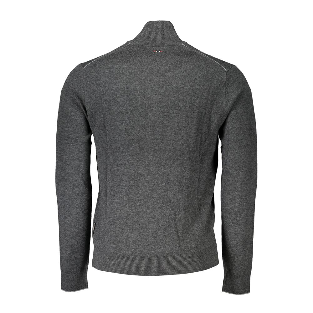 Sweater by Napapijri for men in fabric gray features an polished silhouette, showcasing refined and a sophisticated for a truly polished finish.