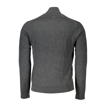 Sweater by Napapijri for men in fabric gray features an polished silhouette, showcasing refined and a sophisticated for a truly polished finish.